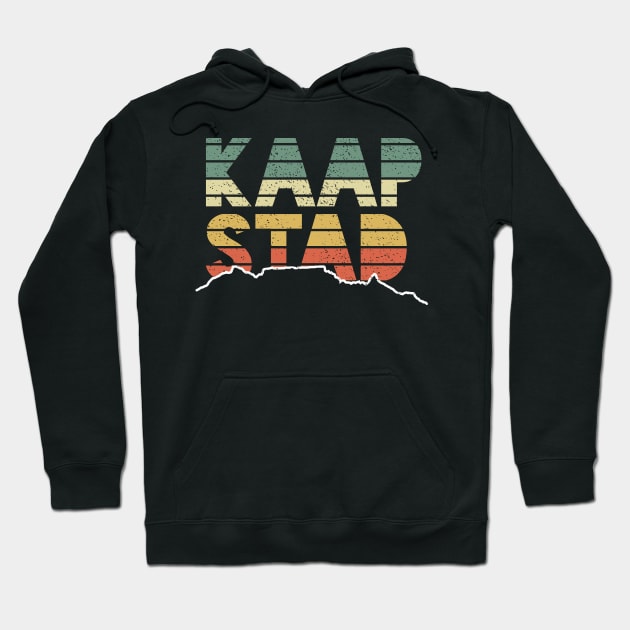 Kaapstad Table Mountain South Africa Vintage Hoodie by BraaiNinja